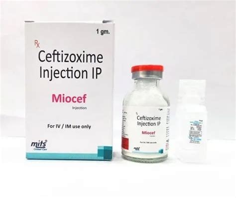 Epocellin Ceftizoxime For Injection, 1 gm at Rs 85/vial in Chandigarh | ID: 23850229573