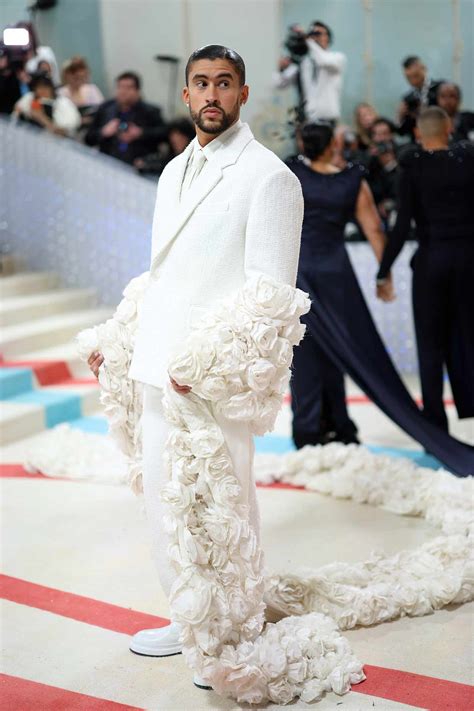 Bad Bunny Is All Glam in Backless Suit at 2023 Met Gala - Miami 99 Jamz