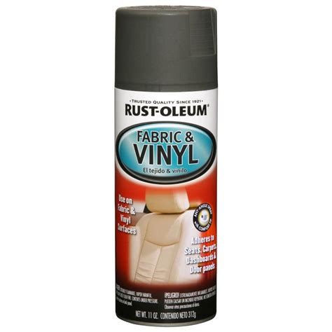 Rust-Oleum Automotive 11 oz. Charcoal Gray Vinyl and Fabric Spray Paint-249308 - The Home Depot