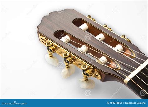 Detail of a Golden Shovel of a Professional Classical Guitar Stock Photo - Image of pine, rope ...