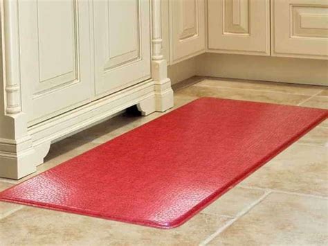 Red Anti Fatigue Kitchen Mat - FatigueTalk.com