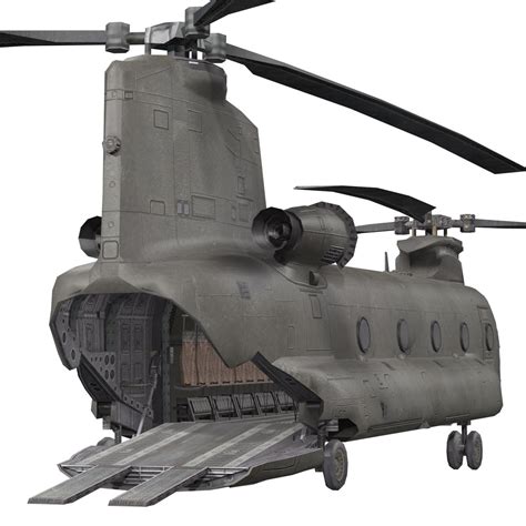 3D CH-47 Chinook Helicopter Model - TurboSquid 1883602