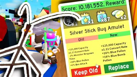 HOW TO GET A GOOD STICK BUG AMULET [ROBLOX BEE SWARM SIMULATOR] - YouTube