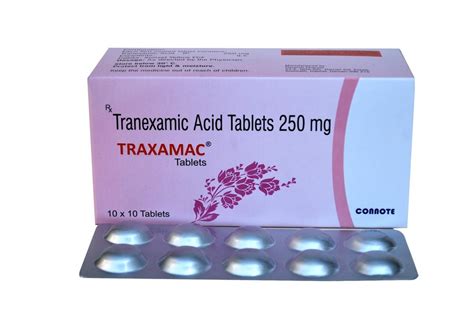 Tranexamic Acid 250 Mg Tablets, Packaging Size: 10 X 10, Treatment ...