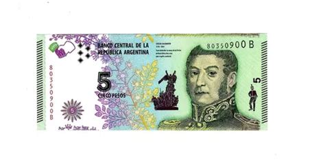 Argentina - Billete 5 Pesos 2016 - Nuevo