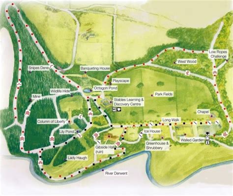 Gibside map | Lily pond, North east england, Ice houses