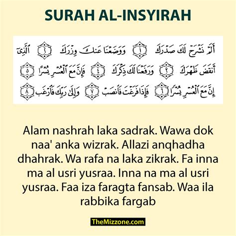 Surah Al Insyirah Rumi Dan Jawi : Bahagian Atas Surah Al Insyirah Ayat 5 Rumi - Rhianna Bins