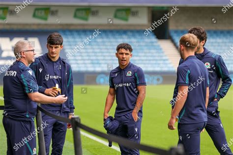 Blackburn Rovers Players Look Stadium During Editorial Stock Photo ...