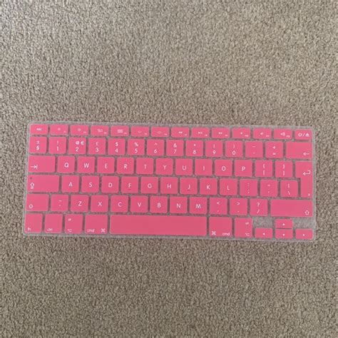 MacBook Air keyboard cover in hot pink #hotpink... - Depop