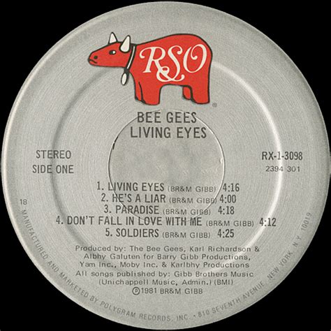 Bee Gees – Living Eyes | Vinyl Album Covers.com