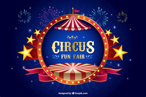 Carnival Circus Background Vector Material | Circus background, Fun fair, Carnival themed party