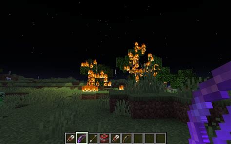 Fire Away - start actual fires with a flame bow Minecraft Data Pack