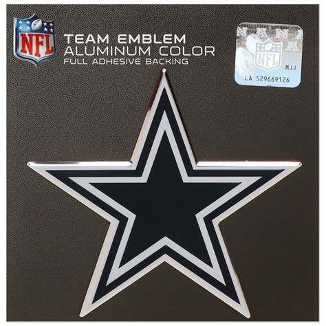 Dallas Cowboys Color Emblem 3 Car Team Decal