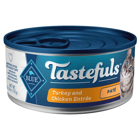 Blue Buffalo Blue Tastefuls Turkey and Chicken Entree Pate Wet Cat Food ...