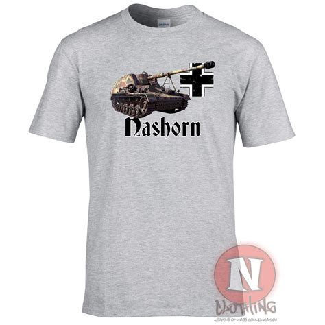 Nashorn tank destroyer WW2 German military armour T-shirt World of war Tanks