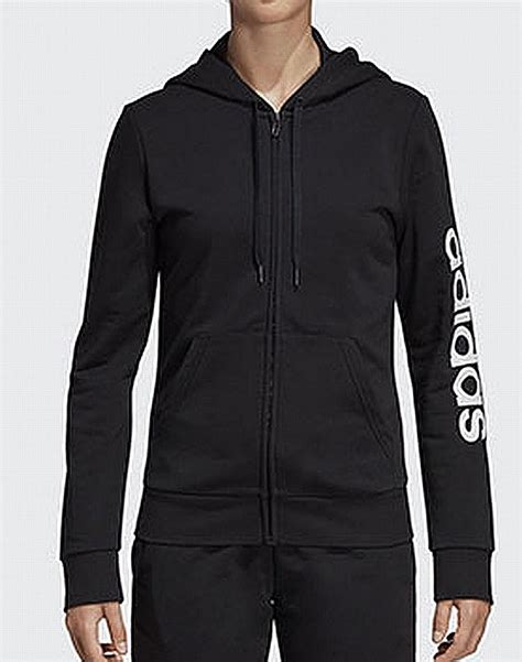 Adidas Hoodies & Sweatshirts - Womens Hoodie Deep Large Logo Sleeve ...