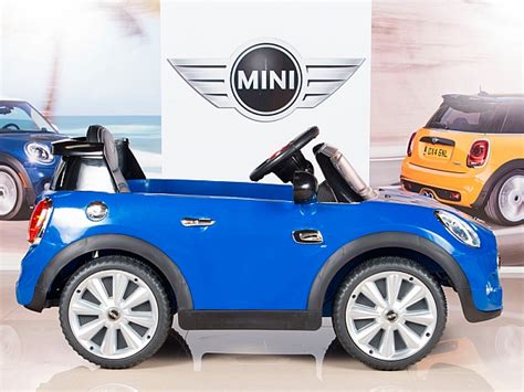 12V MINI Cooper Kids Ride On Car with Remote Control MP3 and Radio Blue ...