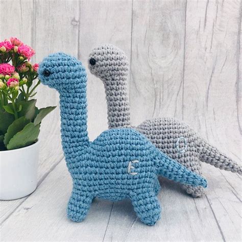 PATTERN: No Sew Amigurumi Crochet Pattern, Bronto the Dinosaur Plush , Brontosaurus, Dino ...