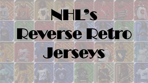 NHL’s latest Reverse Retro jerseys lean into 1990s nostalgia (SEE ALL ...