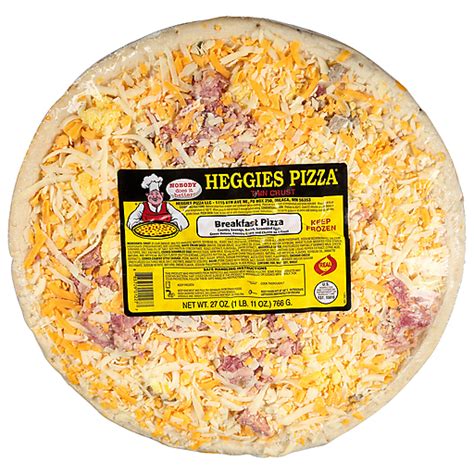 Heggies Pizza Thin Crust Breakfast Pizza Pizza 27 oz | Multiserve Pizza ...