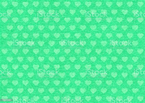 Green Felt Fabric Background With Heart Pattern Stock Illustration - Download Image Now ...