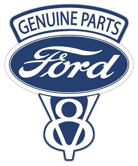 Vintage Ford Genuine Parts Decal | Ford, Ford classic cars, Ford logo