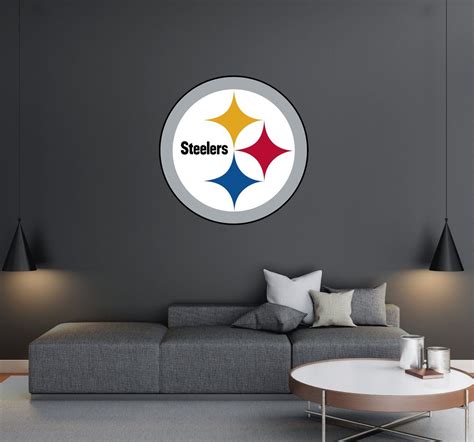 Pittsburgh Steelers Logo Wall Decal | Logo wall, Home bedroom, Football ...