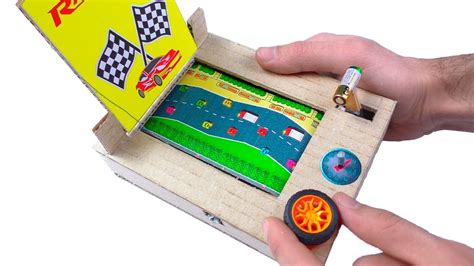 How To Make Car Racing Desktop Game From Cardboard - Car Retro