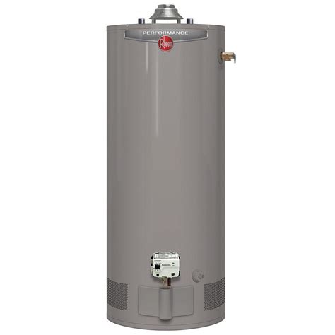 Rheem Performance 40 Gal. Short 6 Year 34,000 BTU Natural Gas Tank Water Heater-XG40S06EC34U0 ...