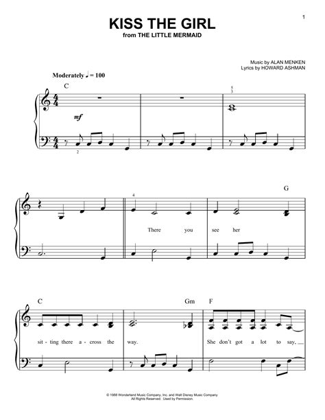 Kiss The Girl | Sheet Music Direct