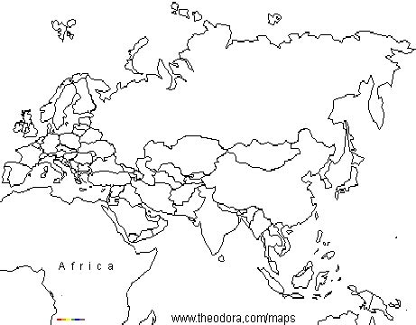 blank map of eurasia