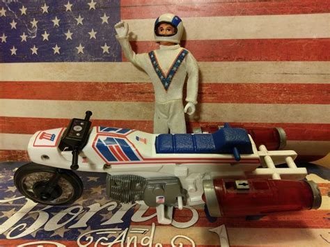 Evel Knievel Vintage 1976 Ideal Stunt Jet Cycle & Evil Action Figure ...