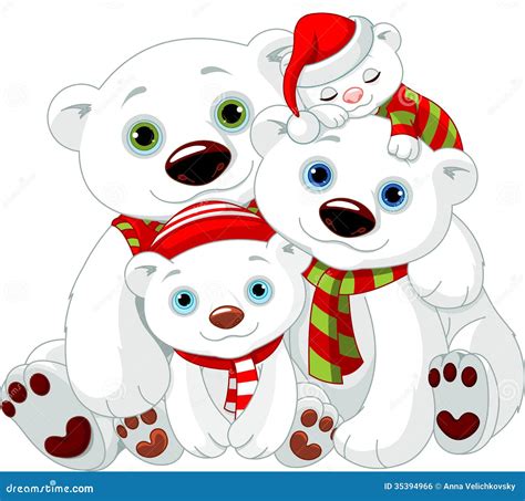 Polar Bear Animation. White Wild Animal Body Parts And Different Faces ...