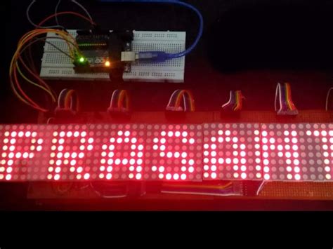 48 x 8 Scrolling LED Matrix using Arduino. - Arduino Project Hub