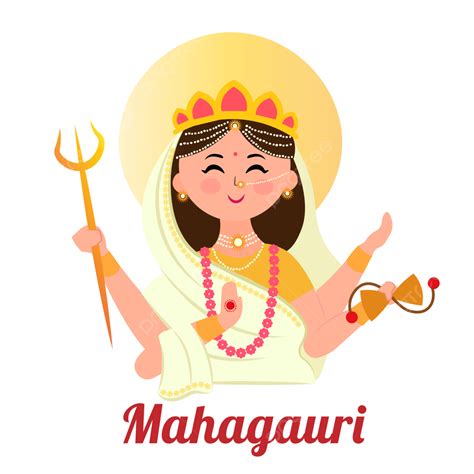 Mahagauri Devi Ji Dewi Navratri Yang Berbeda 9 Bentuk Durga Mata Lucu, Mahagauri, Navratri ...