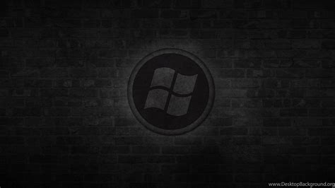 Black Windows 1.0 Logo Wallpaper