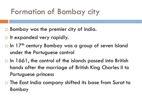 PPT - Bombay (The City in Colonial India) PowerPoint Presentation, free ...