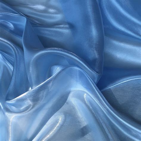 Azure Blue Organza Fabric Organza Fabric by the yard Wedding | Etsy