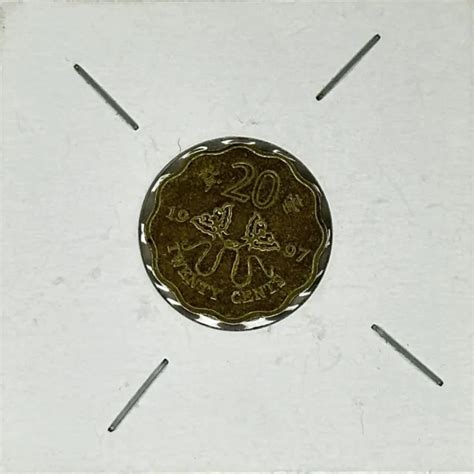 HONG KONG 20C Twenty Cent Coin 1997 Handover to China in a Flip KM #73 $3.70 - PicClick
