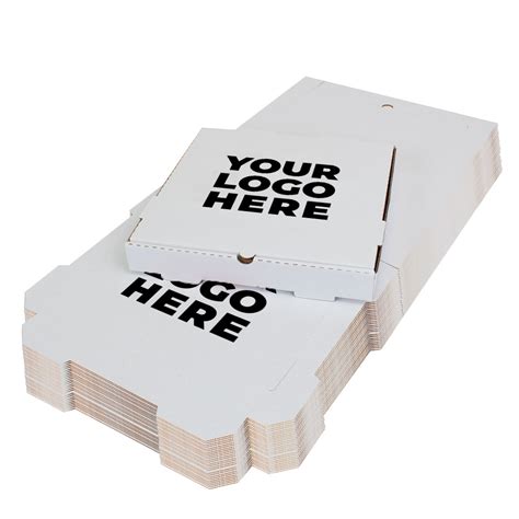 White Custom Pizza Boxes With Logo, 12x12x2 | Brandable Box