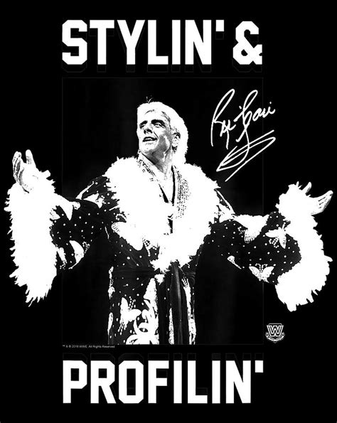 WWE Ric Flair Stylin Profilin .png Digital Art by Minh Trong Phan