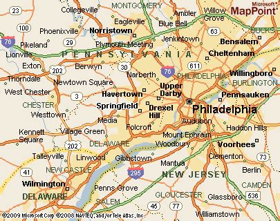 Springfield, Pennsylvania Area Map & More