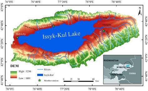 | Lake Issyk-Kul Basin map. | Download Scientific Diagram