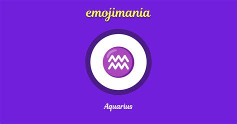 ♒ Aquarius emoji Copy & Paste - Emojimania