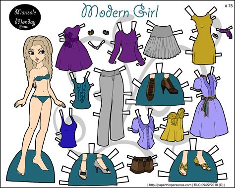 Modern Girl: A Printable Paper Doll