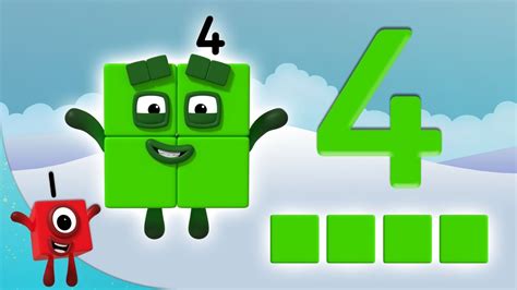 Numberblocks - The Number 4 | Learn to Count | Learning Blocks - YouTube