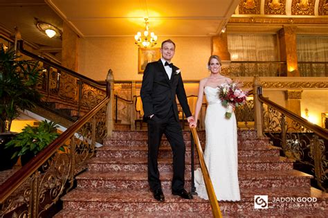 Dustin + Stephanie | Pfister Hotel Wedding - Jadon Good Photography