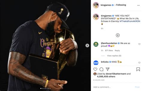 LeBron James Posts To Instagram After Winning Fourth NBA Championship ...