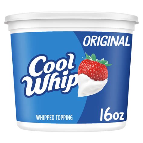 Cool Whip Original Whipped Cream Topping, 16 oz Tub - Walmart.com