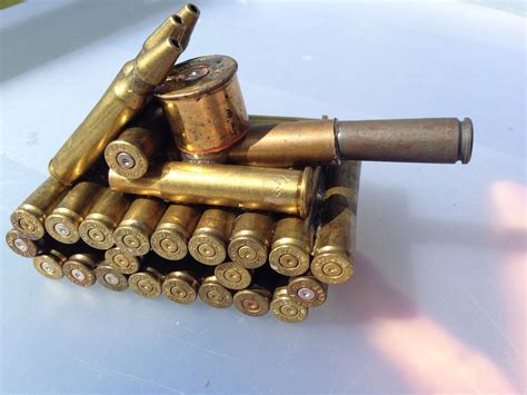 Collectible Vehicles Home Bullet Shell Casing Shaped Army Tank